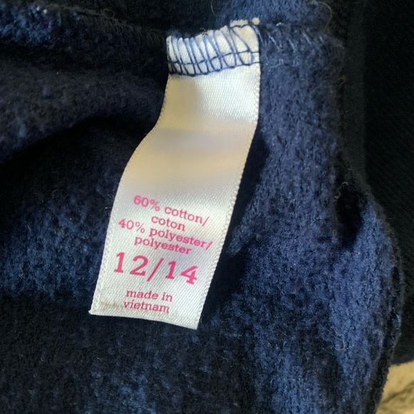 Children’s Place Girls Patriots Navy Zipper Hoodie Jacket 12/14 Team Apparel - Picture 2 of 5